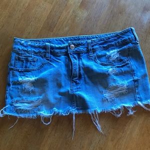 AE blue jean skirt